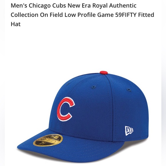 Chicago Cubs New Era Royal Authentic Collection 59Fifty Fitted Hat - Picture 1 of 10